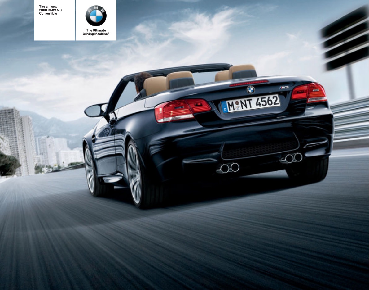 2008 BMW M3 Convertible Brochure